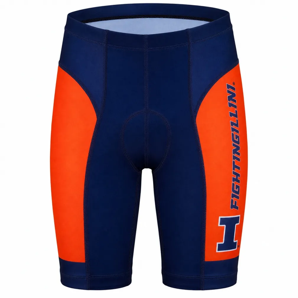 Illinois College Design Performance Cycling Shorts