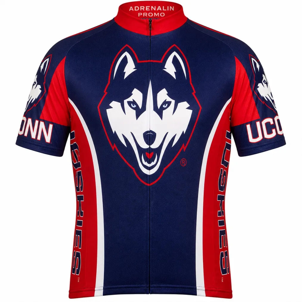 UCONN Mens Short Sleeve Cycling Jersey